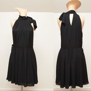 EXPRESS Little Black Dress, Halter Bow Neck Sz 8